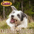 Rear view of the Cadet treat packaging showing nutritional details