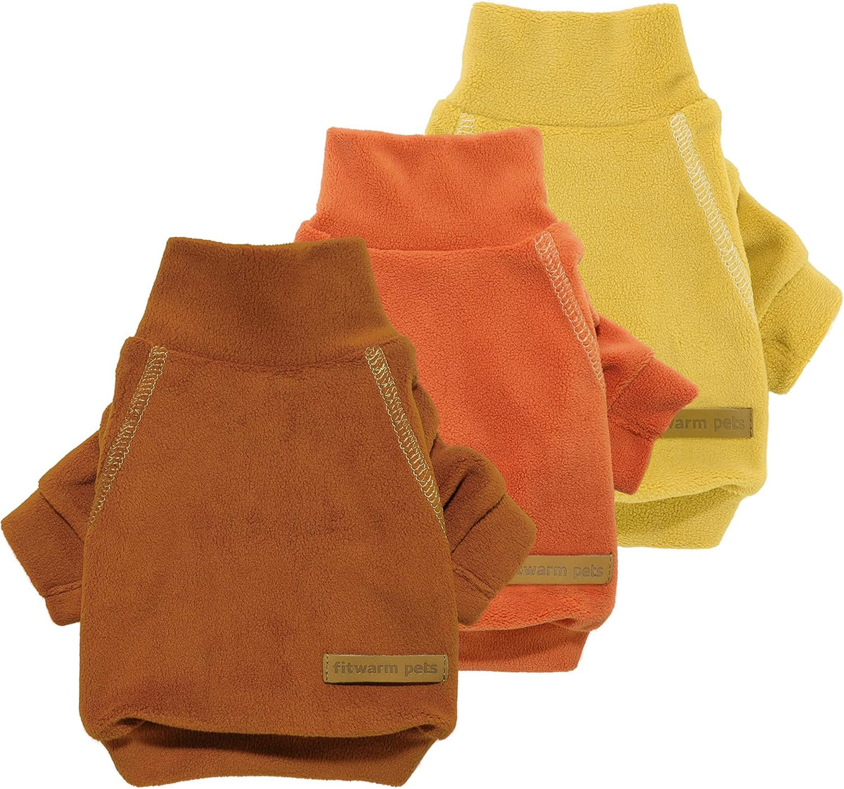Fitwarm 3 Pack Classic Fleece Sweatshirt for Small Dogs and Cats, Pullover Jumper in Pink, Rose and Baby Pink - Image 14