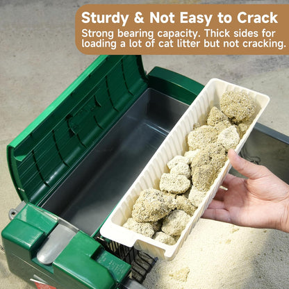Luvcosy litter tray being inserted into Pet Zone semi-automatic machine