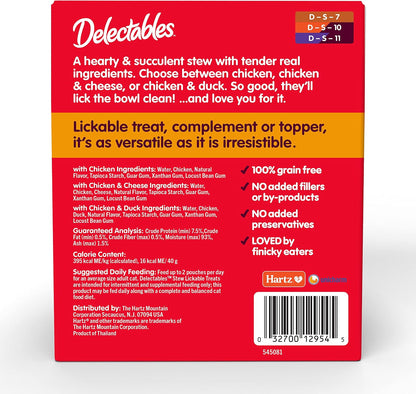 Multi flavor chicken and duck stew cat treat hydration snack