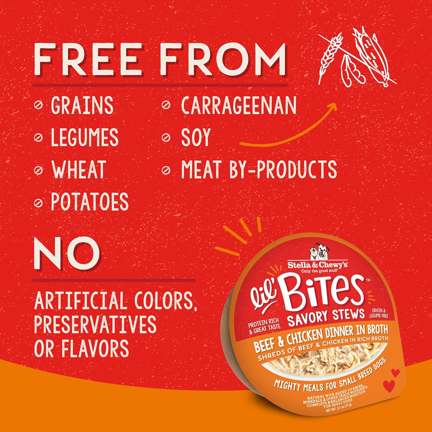Premium savory stews for small dogs beef and chicken recipe texture
