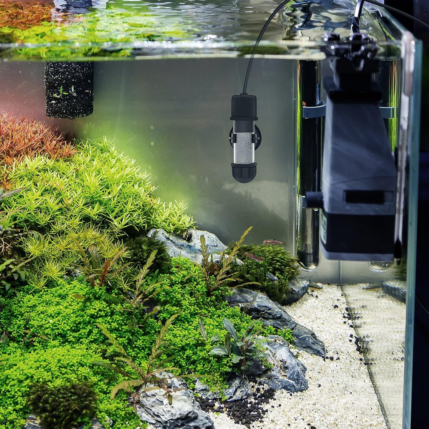 Hygger fish tank heater display showing safety error code