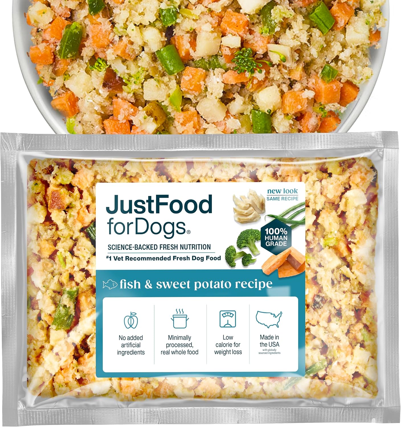 JustFoodForDogs Frozen Fresh Dog Food, Complete Meal or Topper, Chicken & Rice Human Grade Recipe, 18 oz (Pack of 7) - Image 11