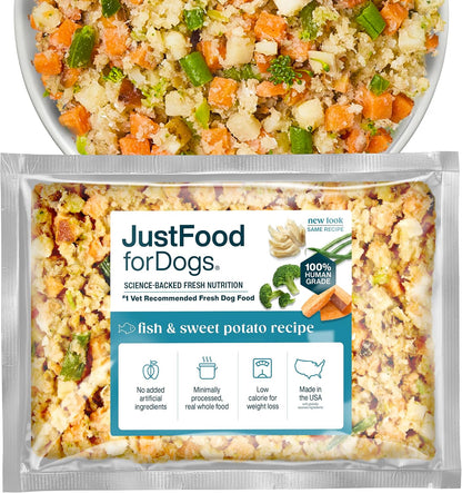 JustFoodForDogs Frozen Fresh Dog Food, Complete Meal or Topper, Chicken & Rice Human Grade Recipe, 18 oz (Pack of 7) - Image 11