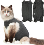 Hpetppy Cat Recovery Suit for Spay Abdominal Wounds, Kitten Onesie Bodysuit for Cats After Surgery, Cat Surgery Recovery Suit Female Cone of Shame Alternative for Cats Anti Licking (Pink,M) - Image 10