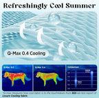 Grey self cooling pet mat for cats close up of cloud pattern