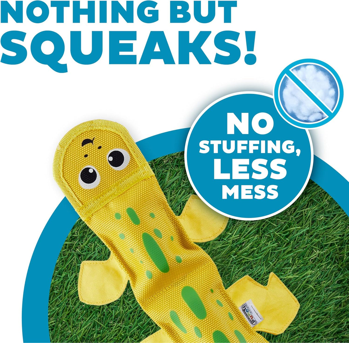 Invincible squeaker dog toy design by Outward Hound