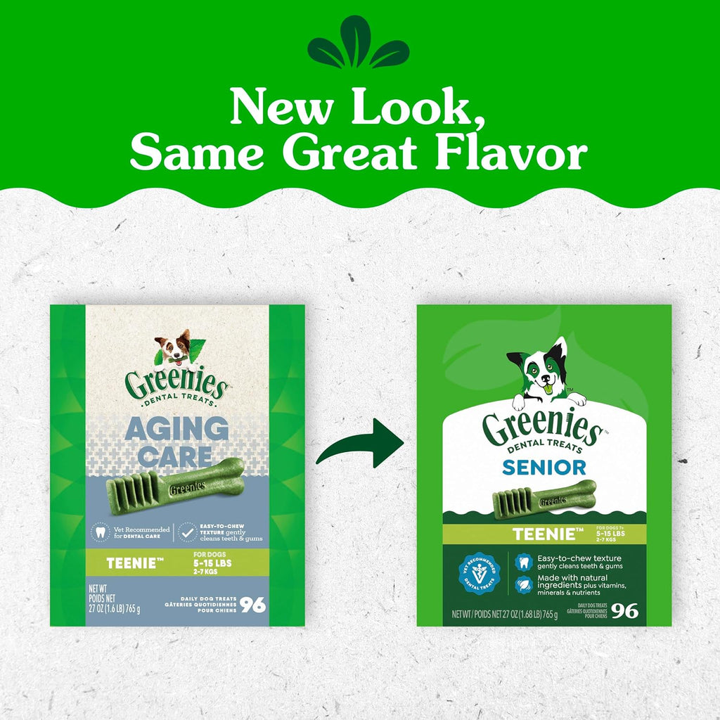 Greenies dental chews for senior dogs 96 count tub