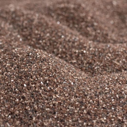 Sandtastik Baltic Brown coarse sand texture close up