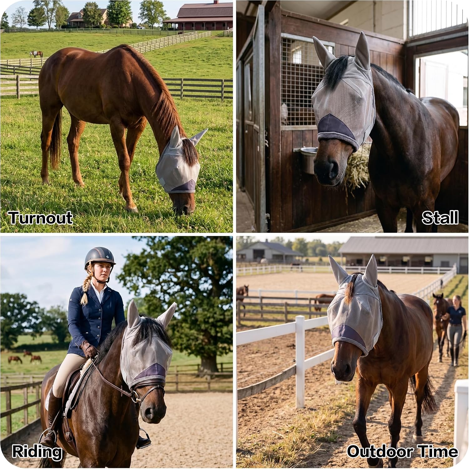 High quality fabric texture of horse fly mask