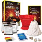 National Geographic ultimate volcano science kit front view box packaging.