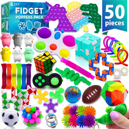 Zen Laboratory 50 Piece Fidget Poppers Pack front view