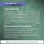 Tuna Florentine wet cat food recipe presented in a serving bowl