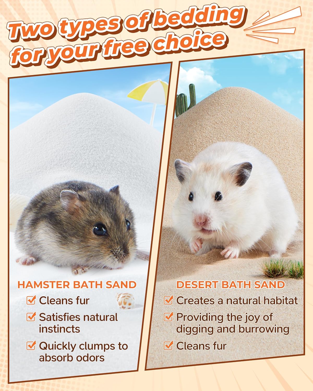 Hamster using Fufuzooie bath sand in a dish