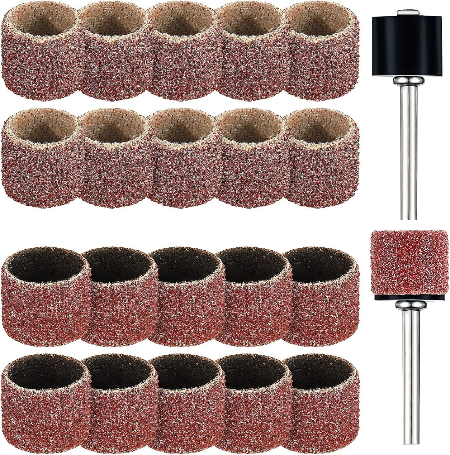 Leelosp 22 piece pet nail grinder replacement kit front view