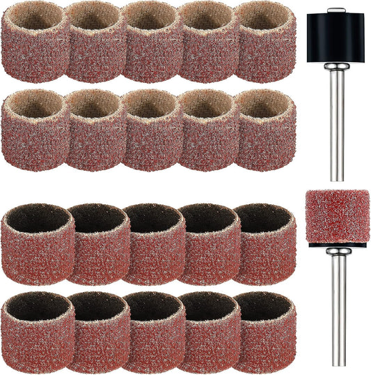 Leelosp 22 piece pet nail grinder replacement kit front view