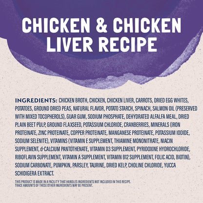 Natural Balance premium imported wet cat food packaging side details