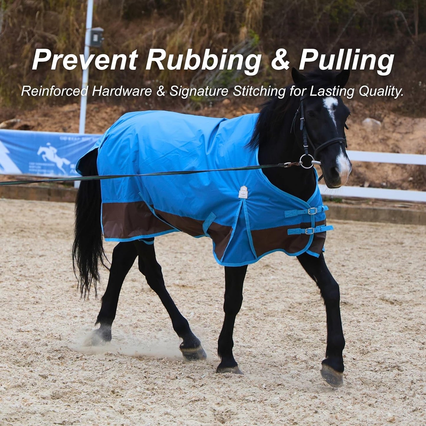 Barn And Stable lightweight horse cover showing the silky inner lining protection