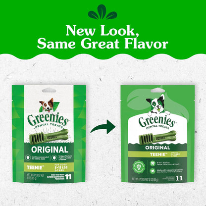 Greenies dental chews for small dogs weighing five to fifteen pounds