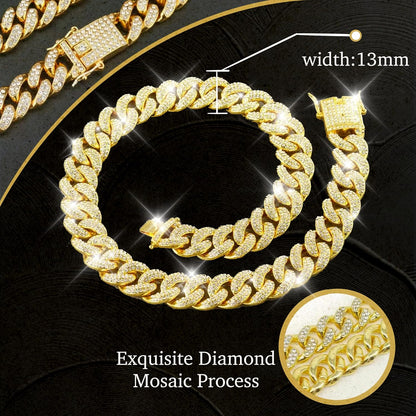 Side angle profile of the thirteen millimeter wide gold crystal pet collar for small and medium dogs