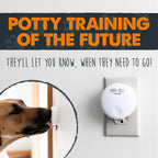 Two buttons and wireless receiver for Mighty Paw dog doorbell