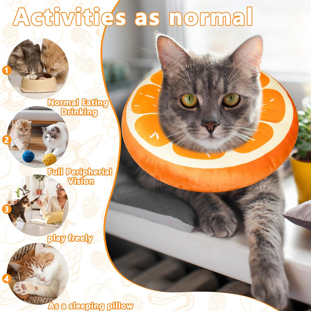Adjustable premium cotton pet recovery donut packaging view