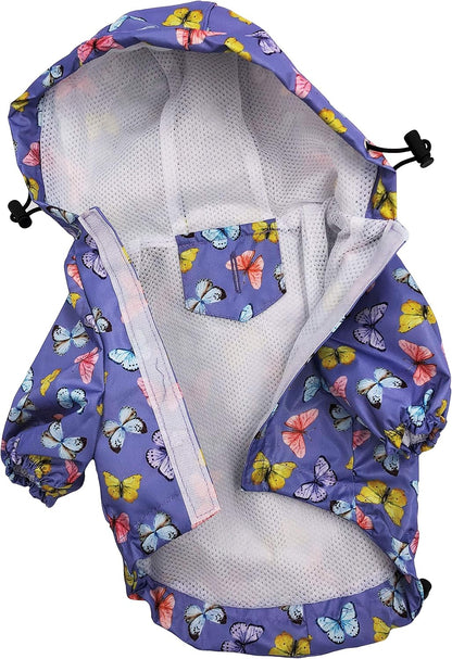 Premium small cat and dog waterproof outerwear showcasing integrated leash hole.