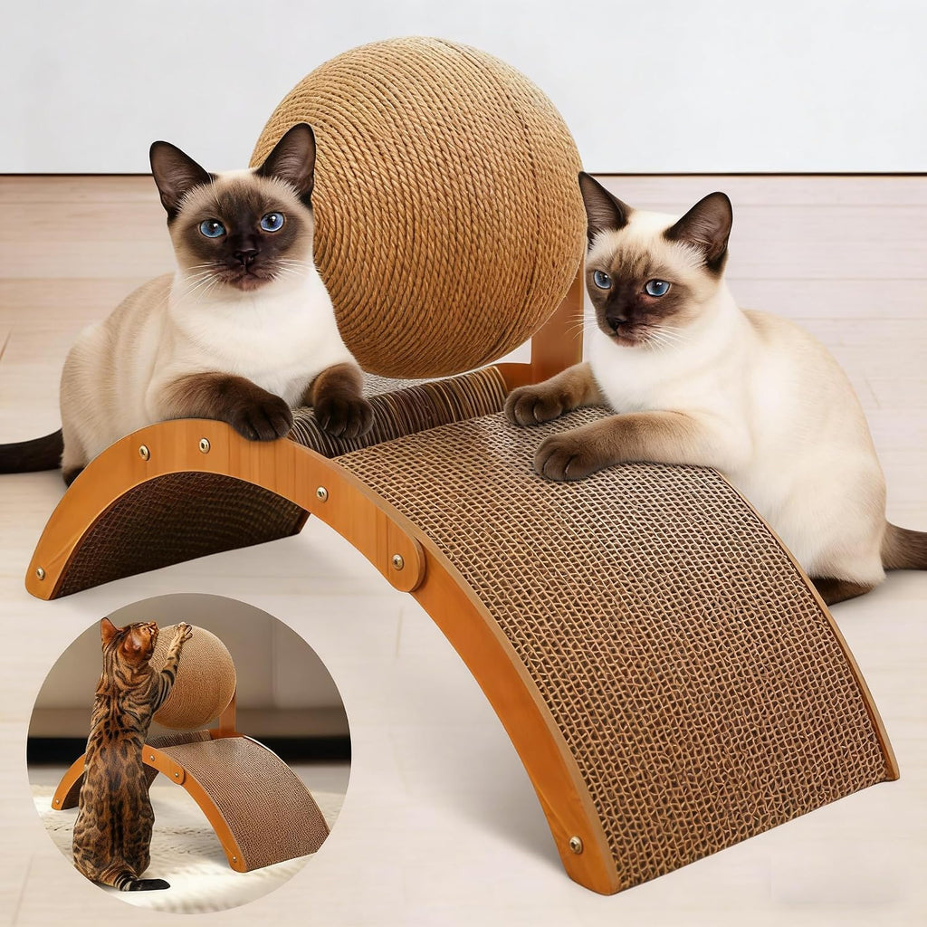 Vistora pet scratching board placement next to home furniture setup view