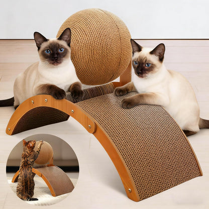 Vistora pet scratching board placement next to home furniture setup view