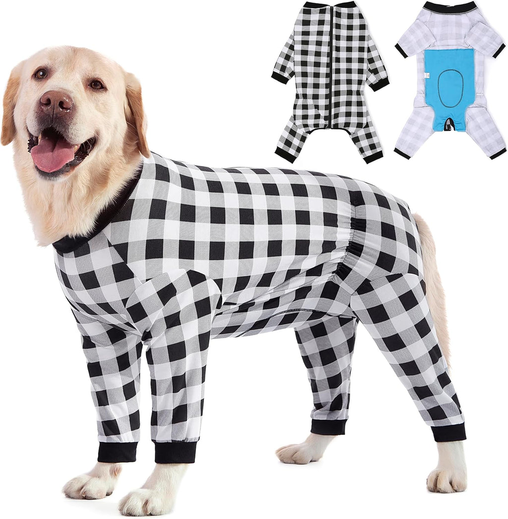Dog Recovery Suit Full-Zipper After Post-Surgery Large Medium Dogs, Dog Bodysuit for Prevent Licking& Chewing Wounds Onesies Cone Alternative (Purple, 4X-Large) - Image 13