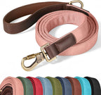 Didog PU Leather Dog Leash for Small Dogs 4.5ft, Soft Padded Handle Dog Leashes for Medium Size, Walking and Training Leashes Faux Leather for Large Pet,Green - Image 14
