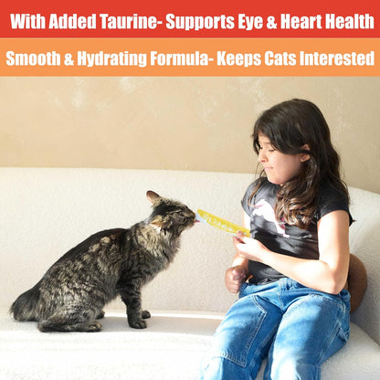 Healthy tabby cat waiting for Fieldcrest Farms snack
