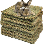 Hamiledyi Grass Mat Woven Bed Mat for Small Animal Bunny Bedding Nest Chew Toy Bed Play Toy for Guinea Pig Parrot Rabbit Hamster Rat(Pack of 3) - Image 9