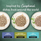 Close up of Fancy Feast wet cat food chicken Florentine recipe texture