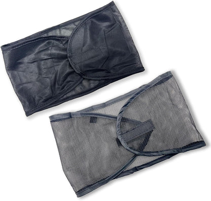 Donna Satin and Mesh Wrap 2 Piece Set front view