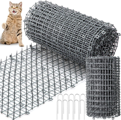 Durable brown polypropylene spikes of Sanwuta cat deterrent mat