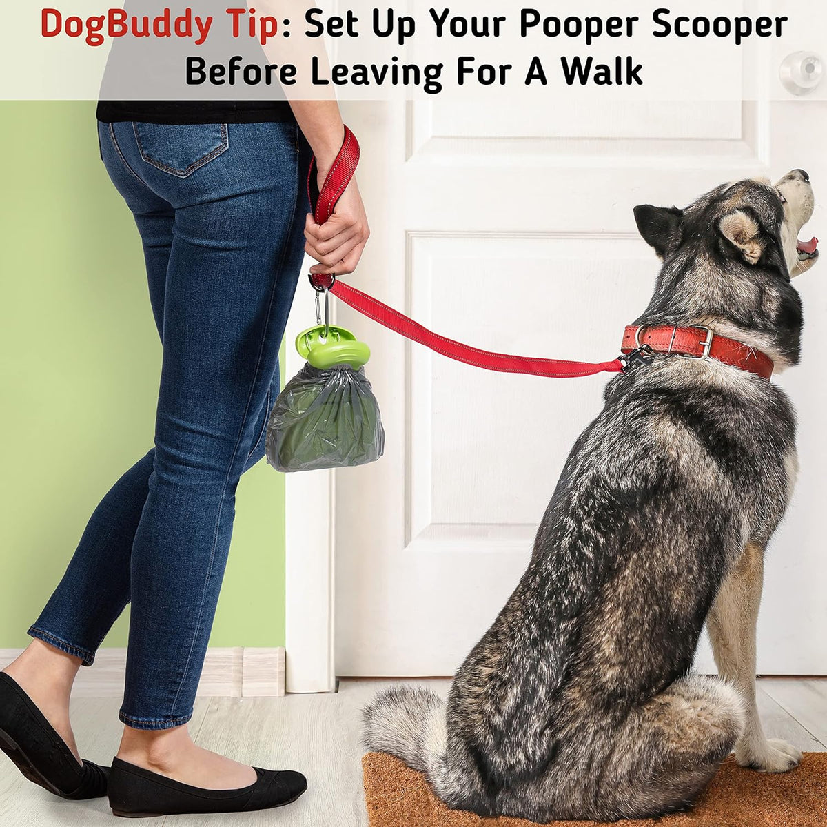 DogBuddy durable pet waste scooper for small and medium dogs