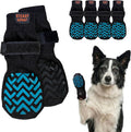 Steady Paws anti-slip dog socks front view on a large dog