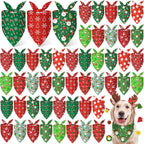 Weewooday 50 Pcs 4th of July Dog Bandanas Bulk for Patriotic American Striped Star Red White and Blue Independence Day Flag Scarf for Small Medium Large Outfit(Striped Star, 31.5 x 21.7 X21.7 Inch) - Image 12