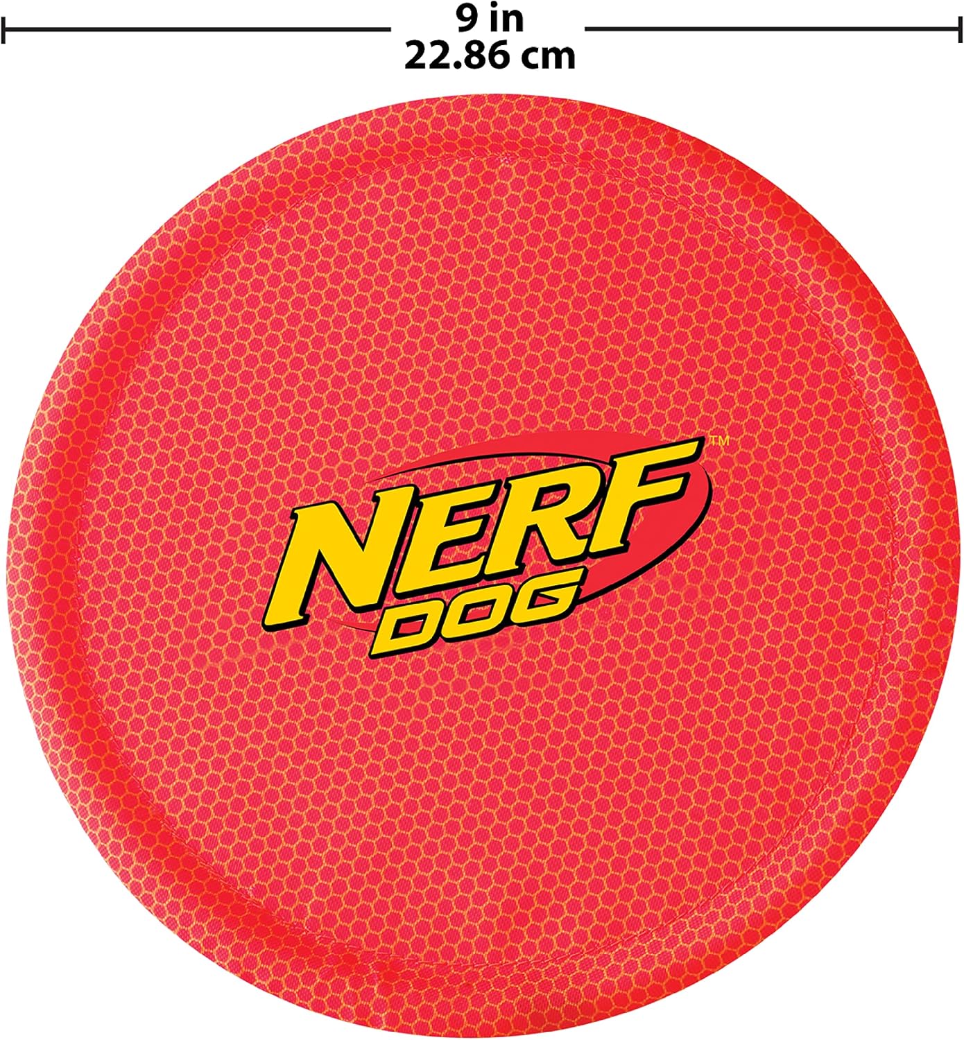 Nerf Dog flyer floating on water for pool play
