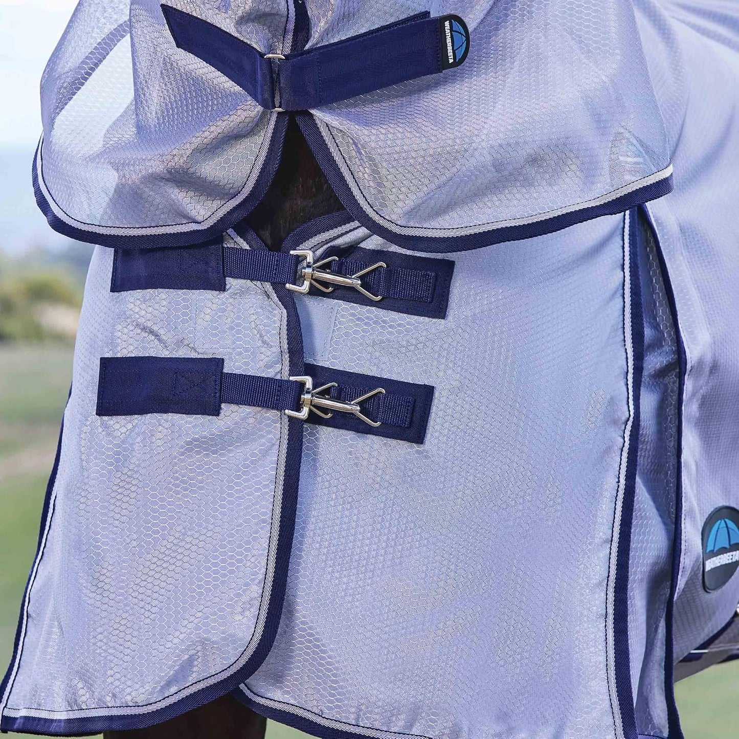 WeatherBeeta fly sheet rear view with three piece tail flap
