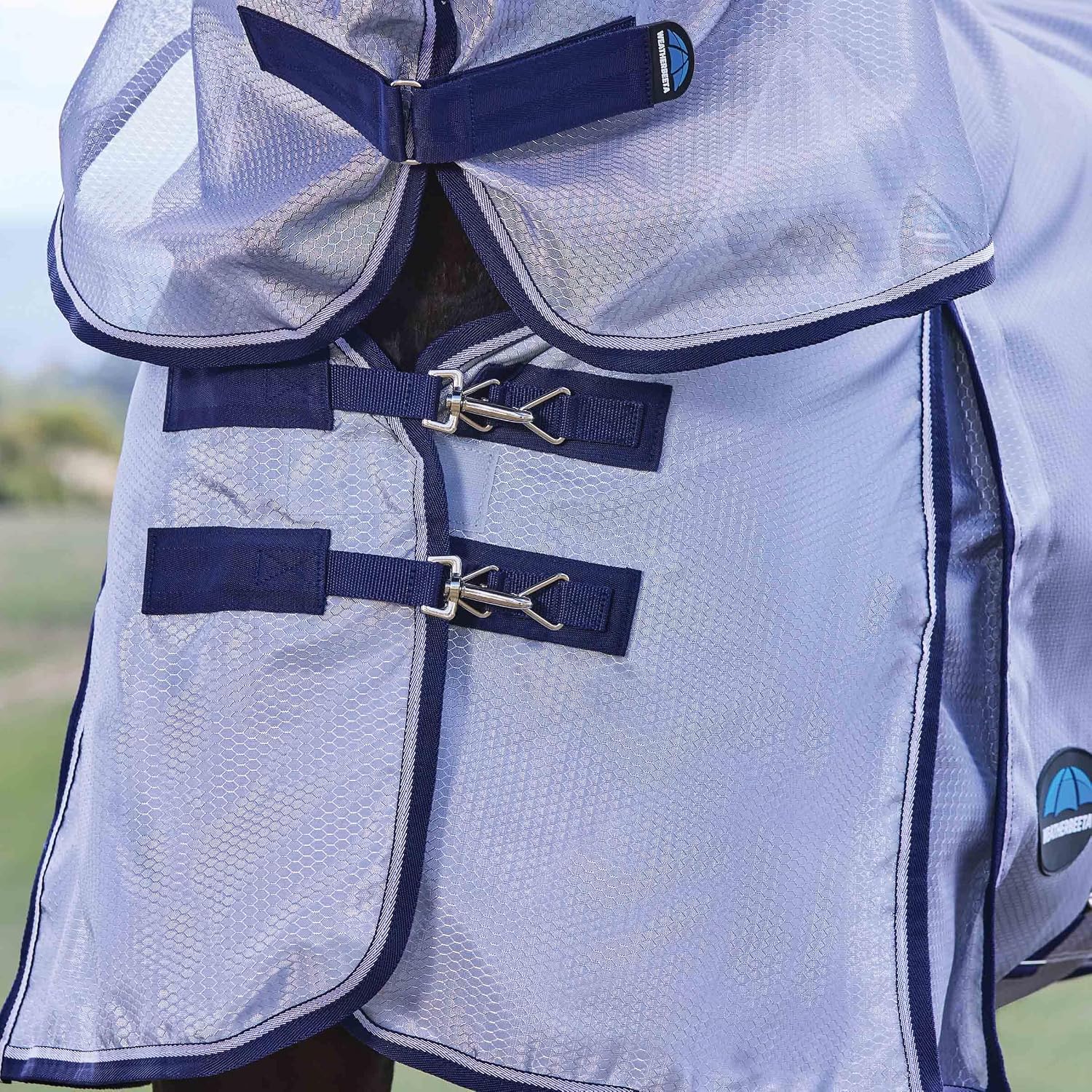 WeatherBeeta fly sheet rear view with three piece tail flap
