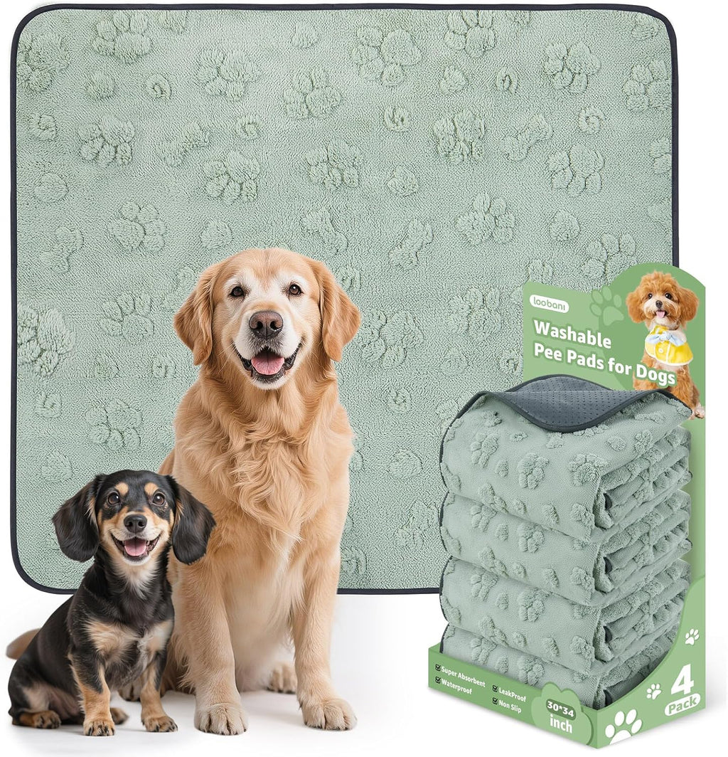 LOOBANI Washable Pee Pads for Dogs: 2 Pack Super Absorbent Reusable Puppy Pads, Leakproof and Waterproof Dog Training Pads Whelping Pads for Potty, Floor, Crate, Couch Bed and Travel, 36"x24" - Image 14