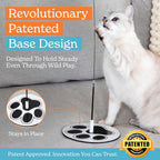 Heavy duty self holding floor base for indoor cat suction cup toys.