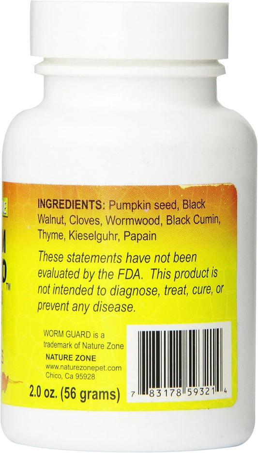 Nature Zone Worm Guard natural reptile supplement packaging