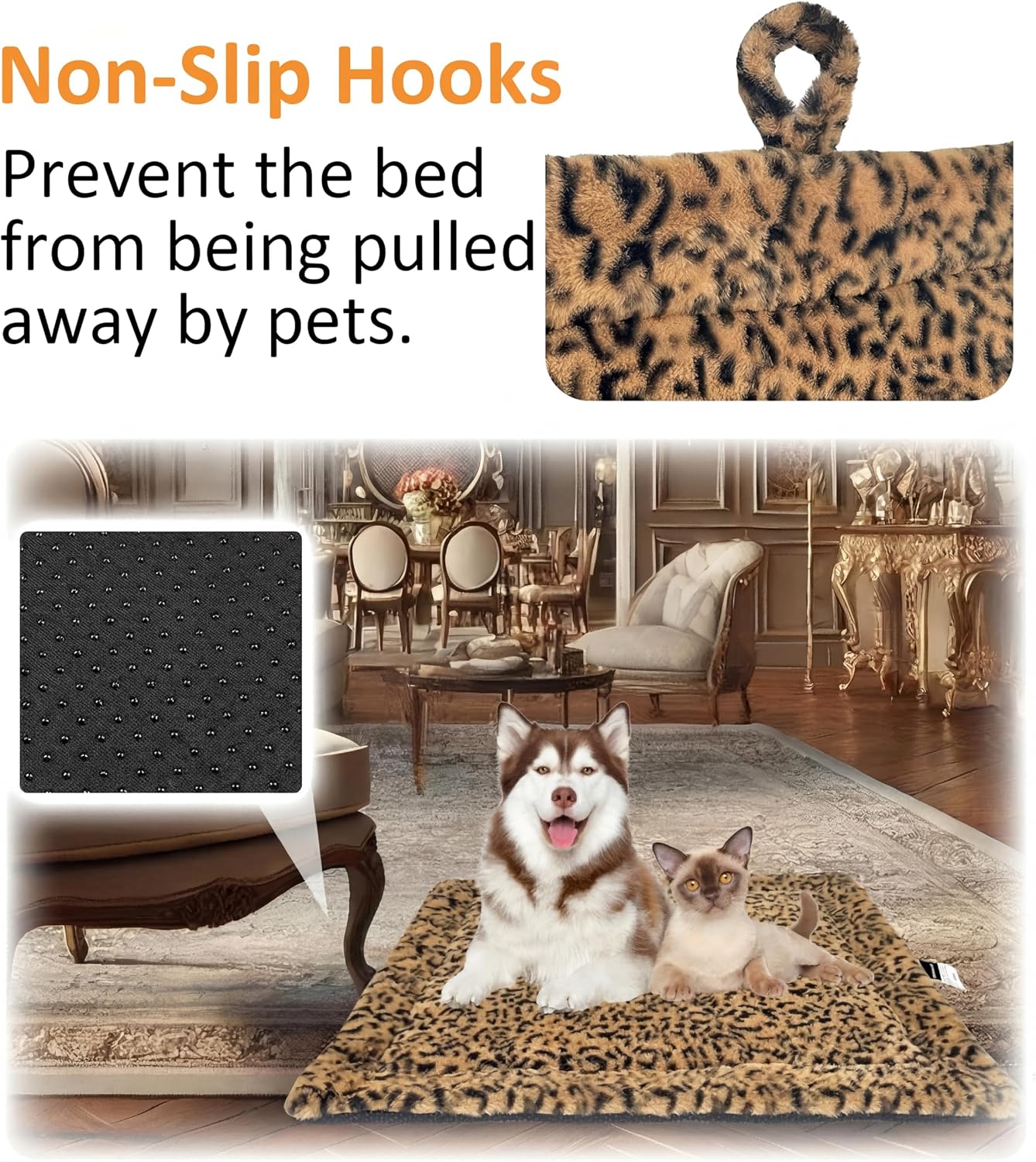 PetTemp Thermal Sleeping Mat showing anti slip rubber dot backing