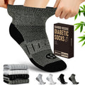 NOLUNT Diabetic Socks for Men 4 pair pack front view