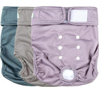 Wegreeco dog diapers packaged set of three showing authentic branding and size medium specifications.