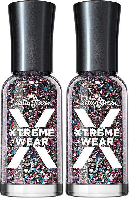 Sally Hansen Xtreme Wear Nail Polish, Streak-Free, Shiny Finish, Long-Lasting Nail Color, Black Out, 0.40 fl oz - Image 15