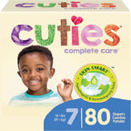 Cuties Hypoallergenic Skin Smart Baby Diapers Size 7 front view of packaging
